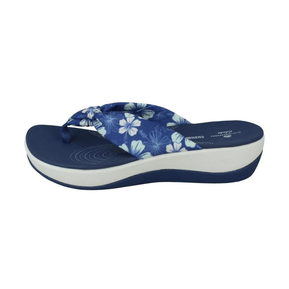 OCW Women Wide Width Sandals Floral Canvas Thongs Stylish Summer Footwear