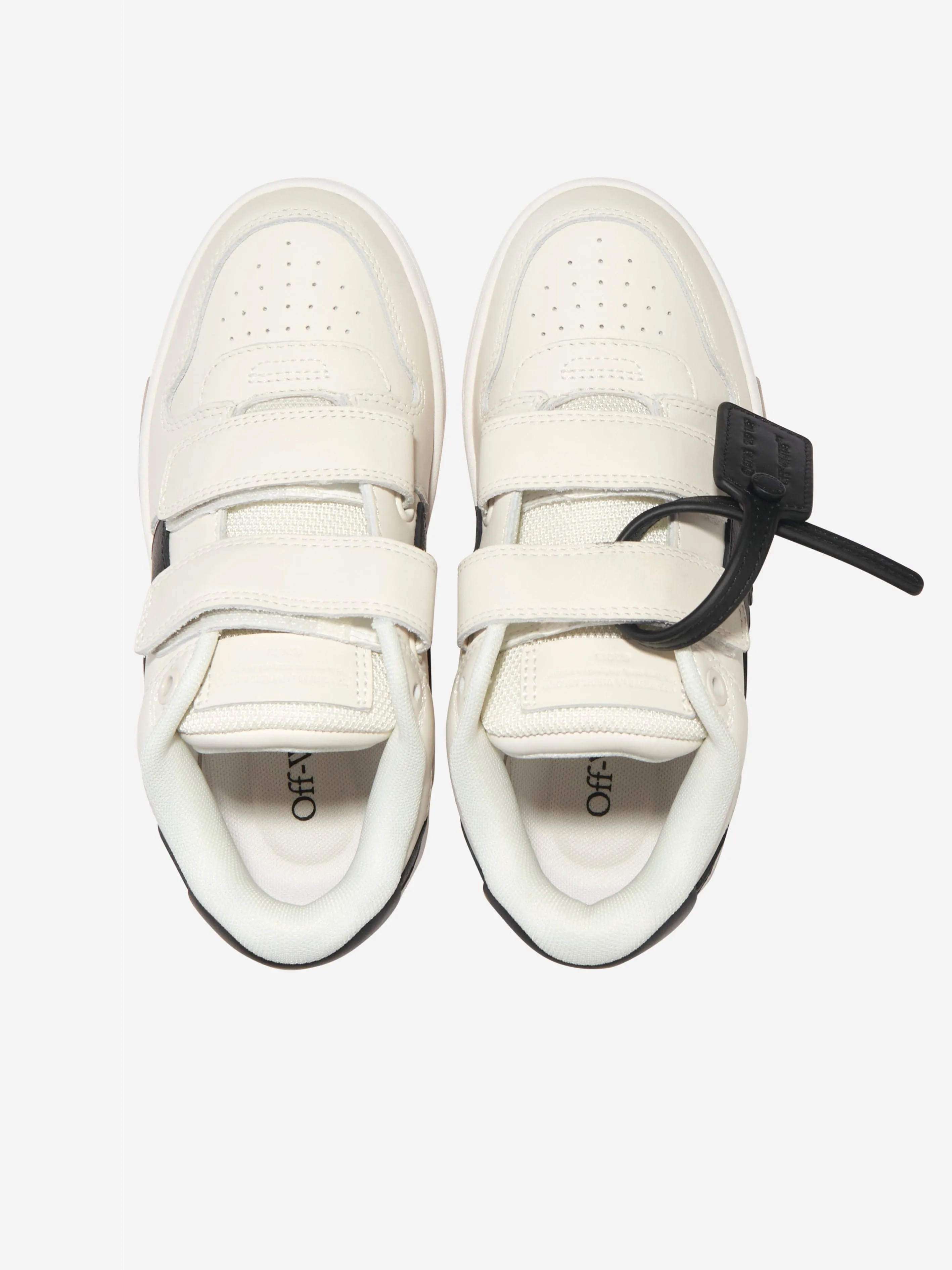 Off-White Kids Leather Out Of Office Straps Trainers in White