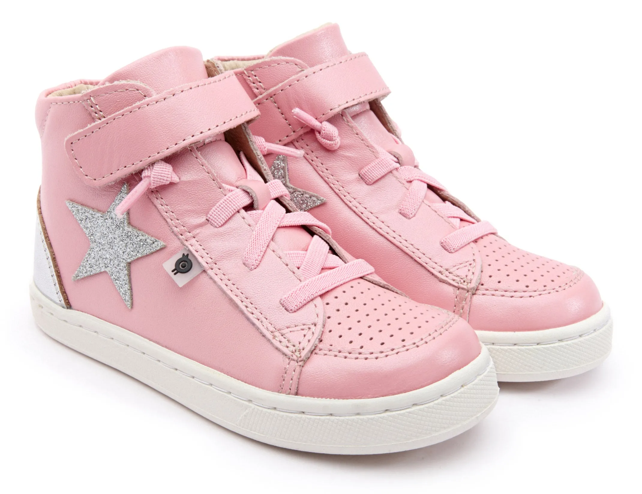 Old Soles Girl's 6104 Champster Sneakers - Pearlised Pink/Silver/Glam Argent