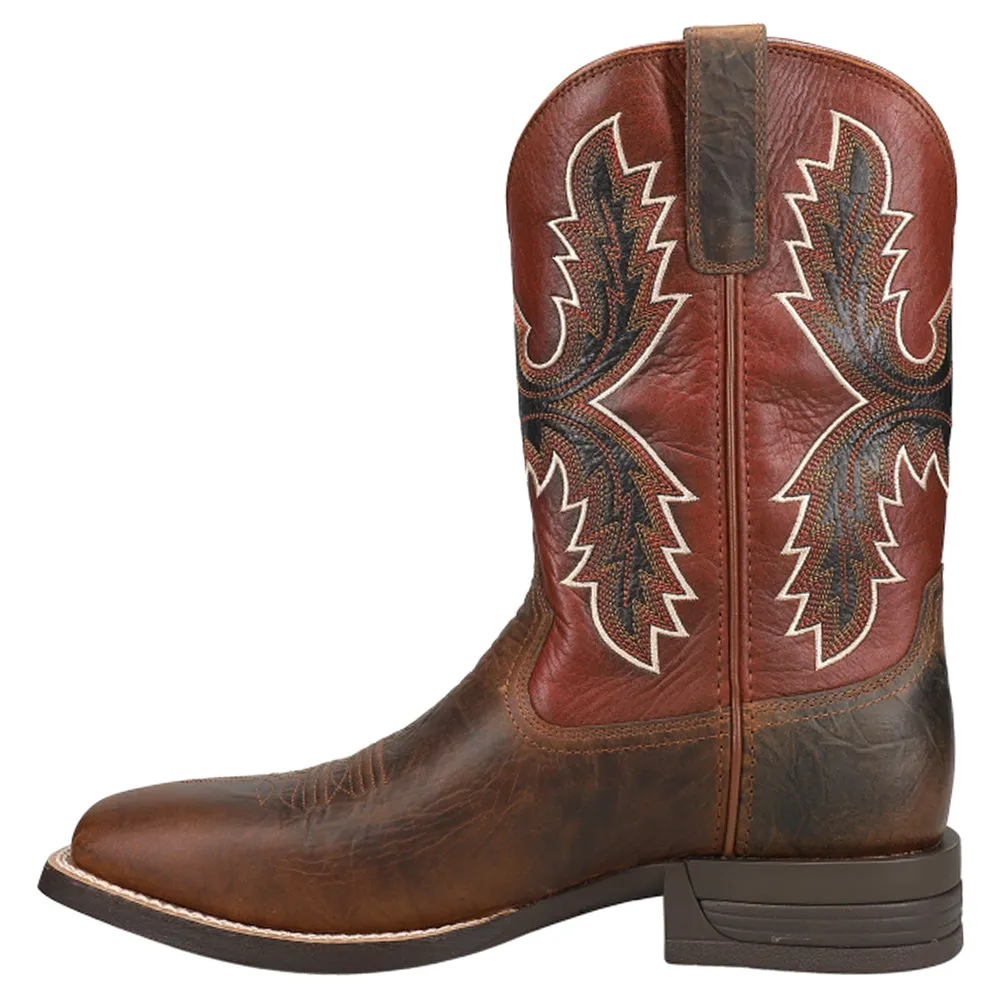 Pay Window Embroidered Square Toe Cowboy Boot