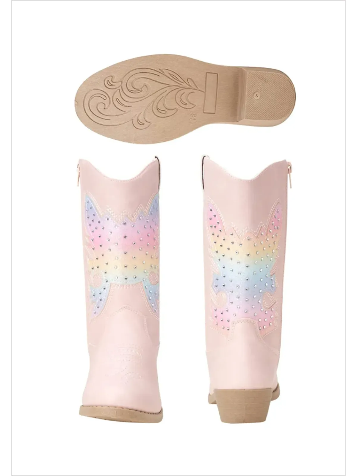 Pink And Pretty Cowboy Boots By Liv and Mia