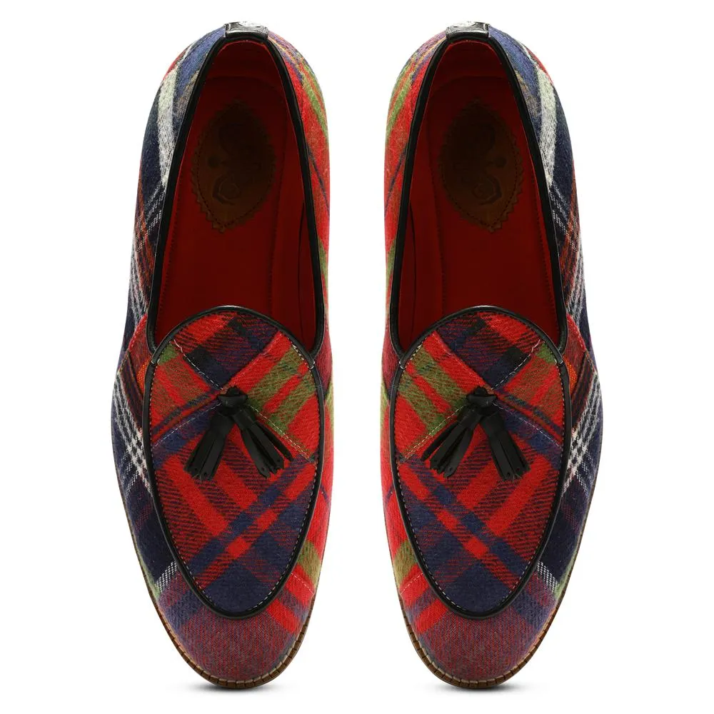 Red Tartans Slip_on for Men (discontinued)