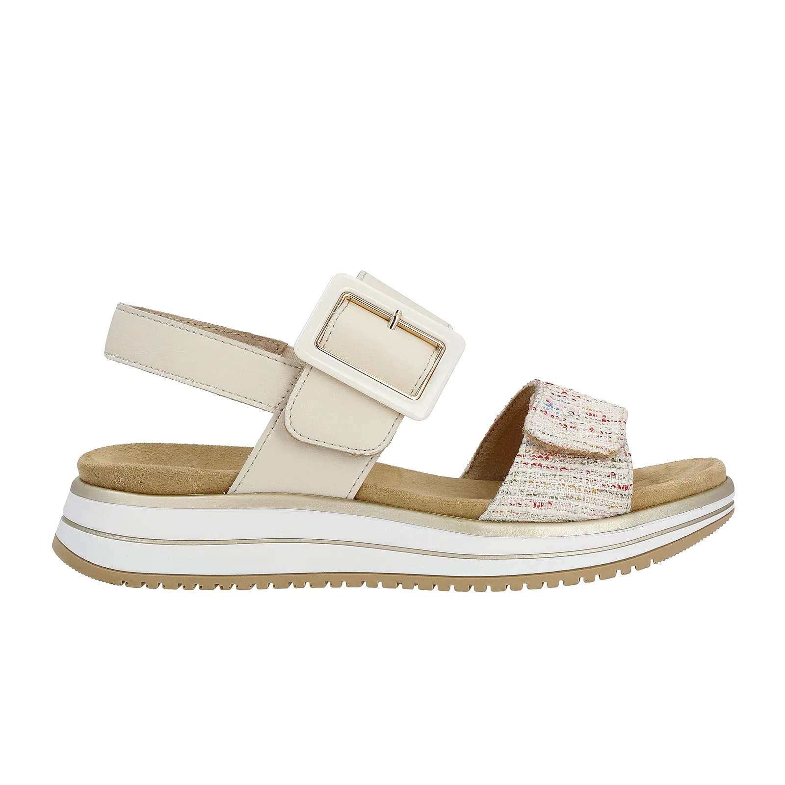 Remonte Jocelyn D1J53 Backstrap Sandal (Women) - Weiss Multi/Porzellan Carpino