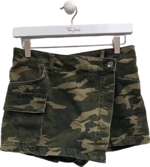 River Island Camouflage Mini Skirt UK 6