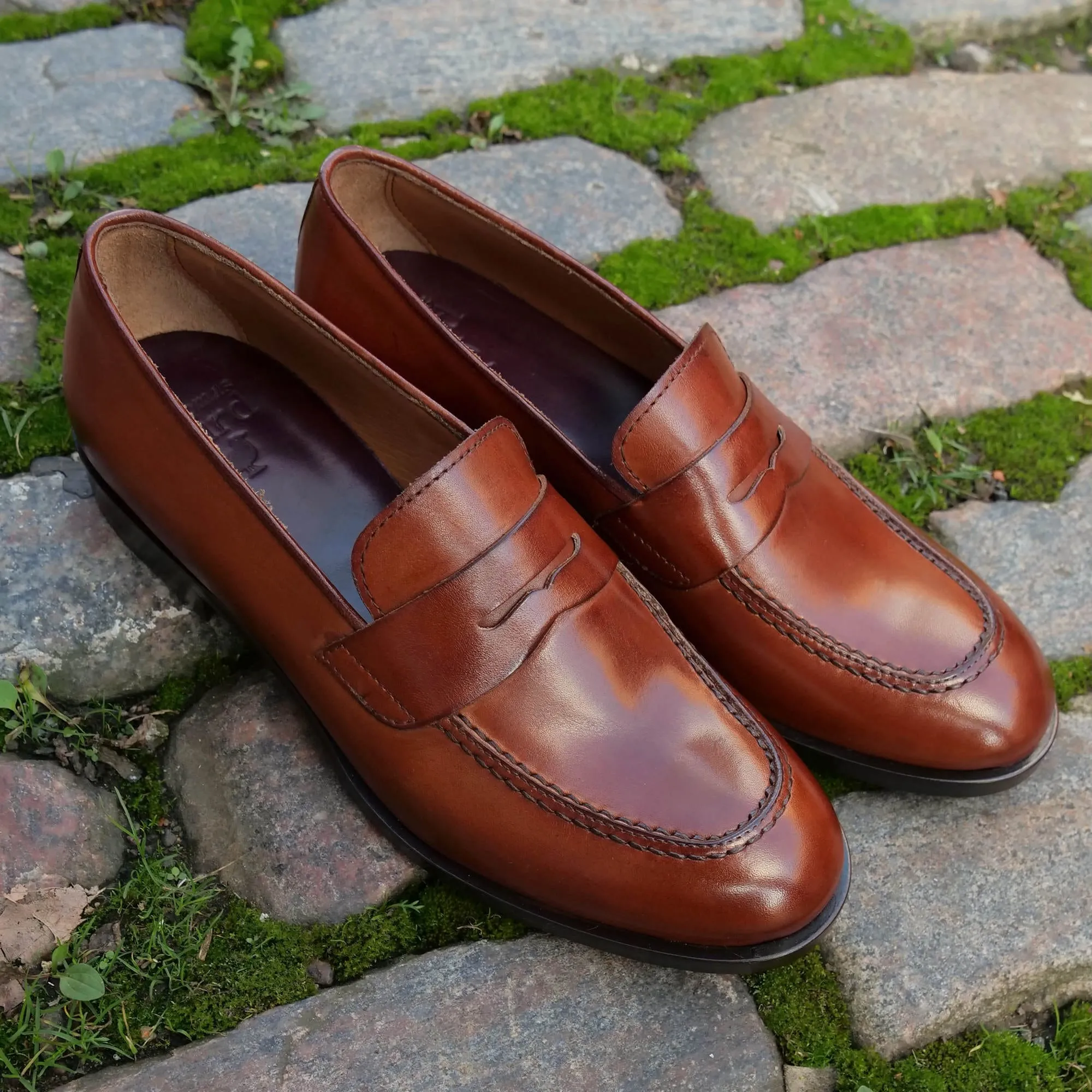 Roma Penny Loafer Chestnut