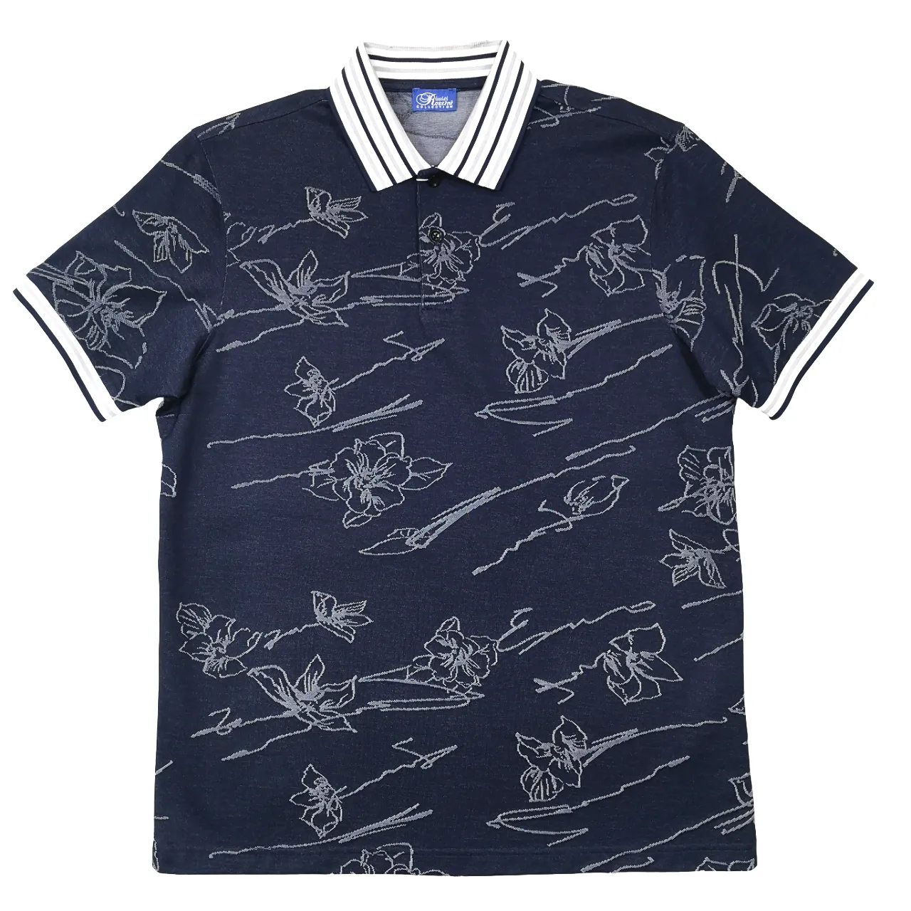 Rossini Italian Navy Golfer Double Mercerized