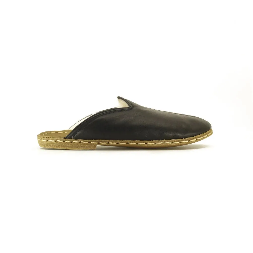 Sheepskin Black Women's Slippers