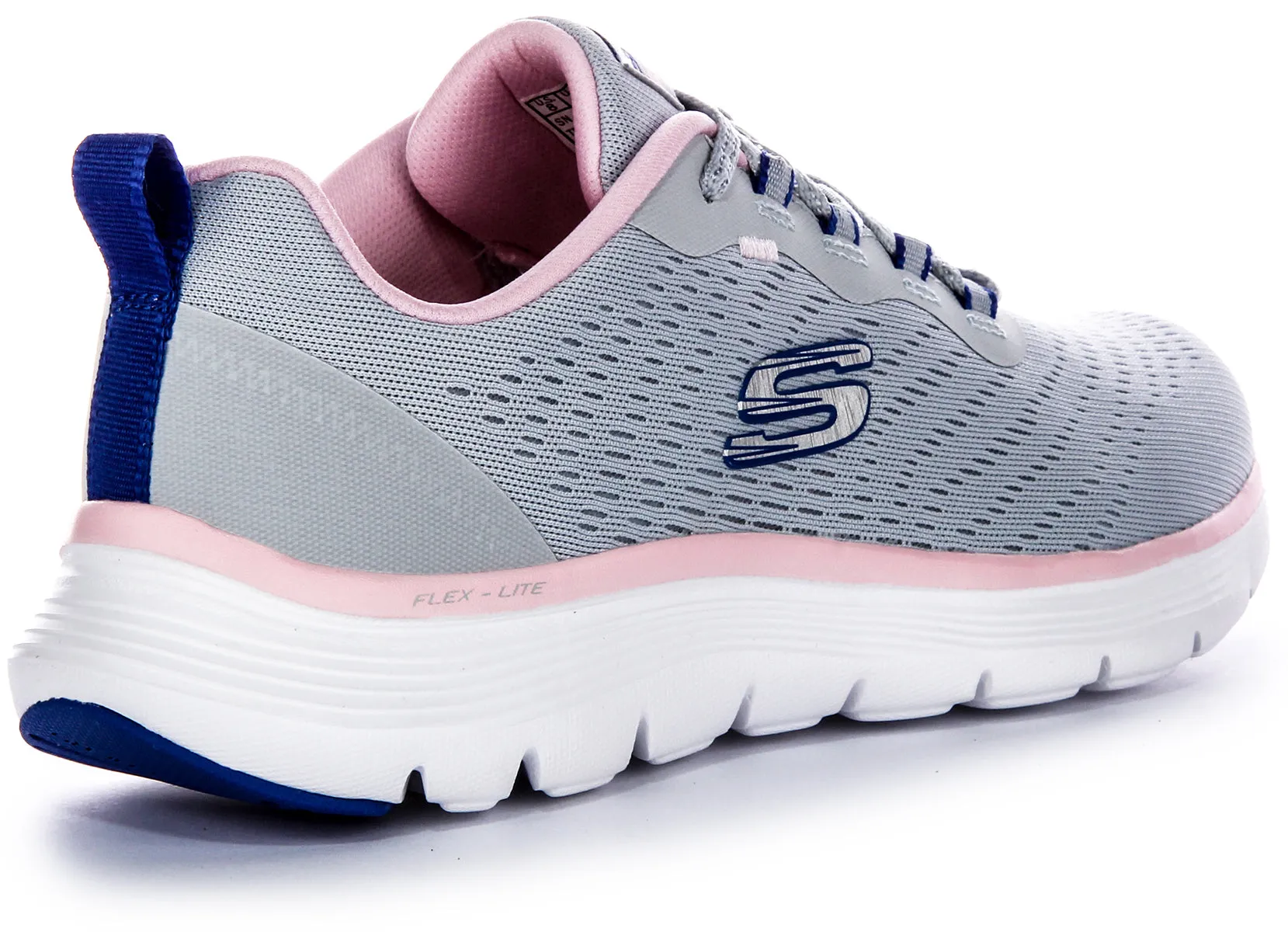 Skechers Flex Appeal 5.0 In Greypink For Women