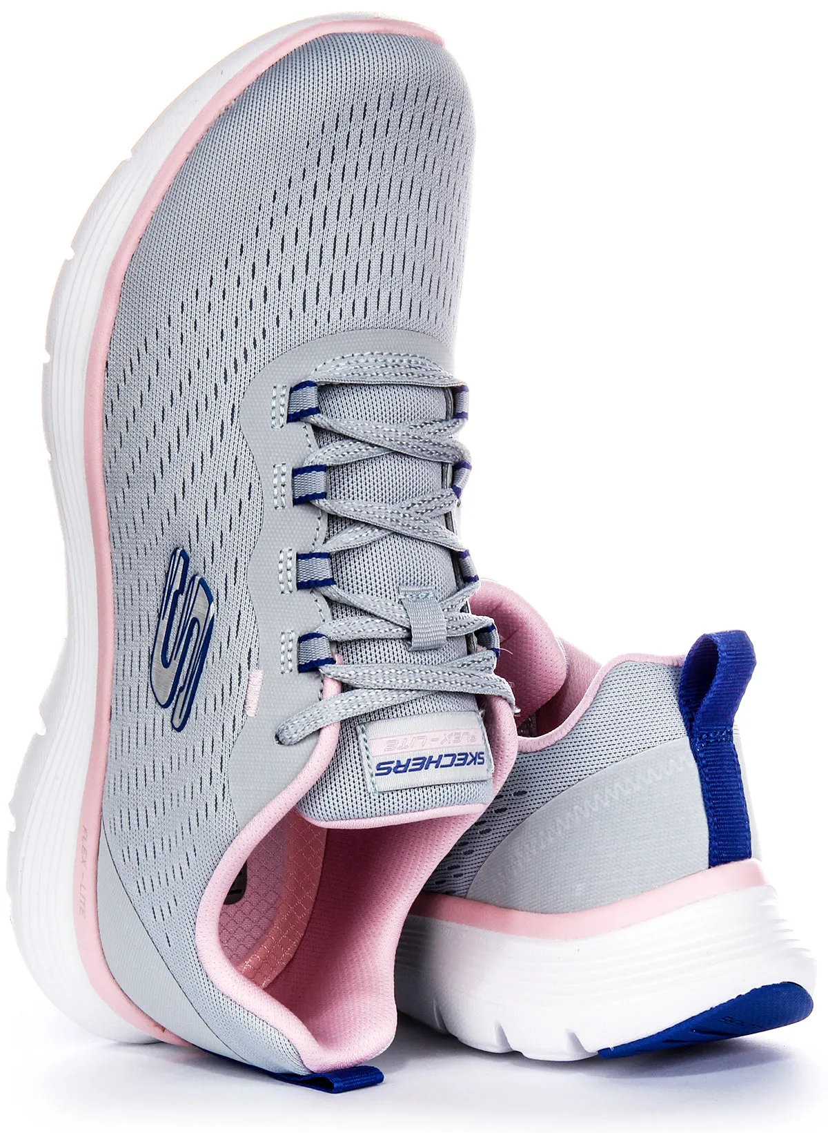 Skechers Flex Appeal 5.0 In Greypink For Women