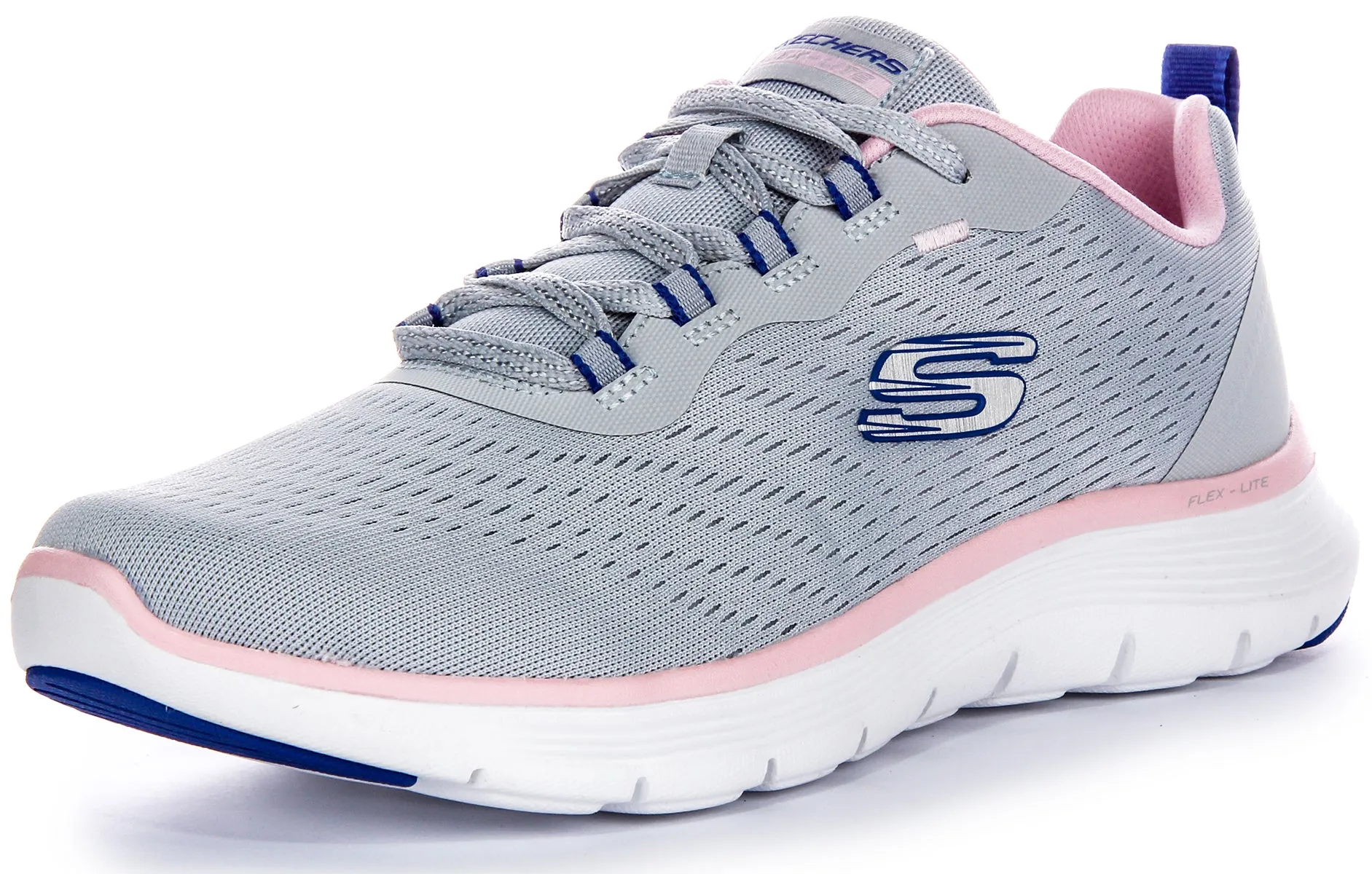 Skechers Flex Appeal 5.0 In Greypink For Women