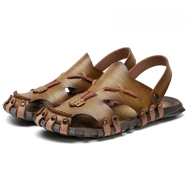 Soft Insole Leather Casual Sandals