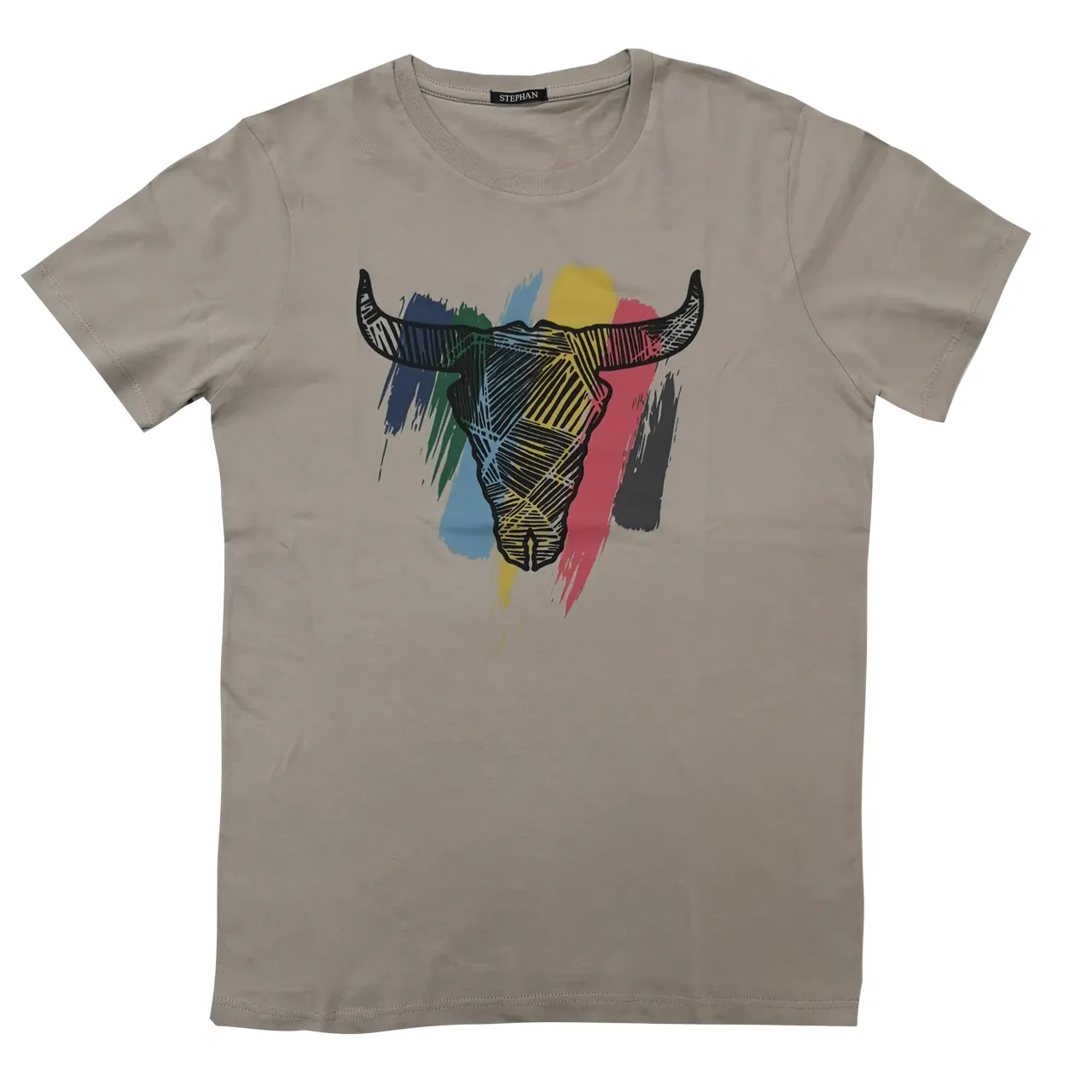 Stephan Kings Nkuni Horn Zulu Mushroom Paint T Shirt