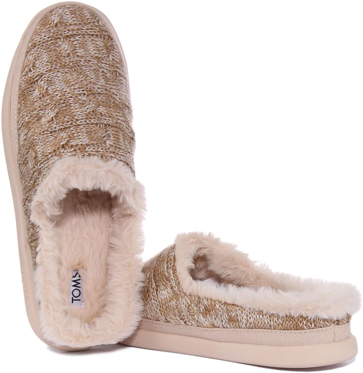 Toms Sage Slipper In Cream For Women