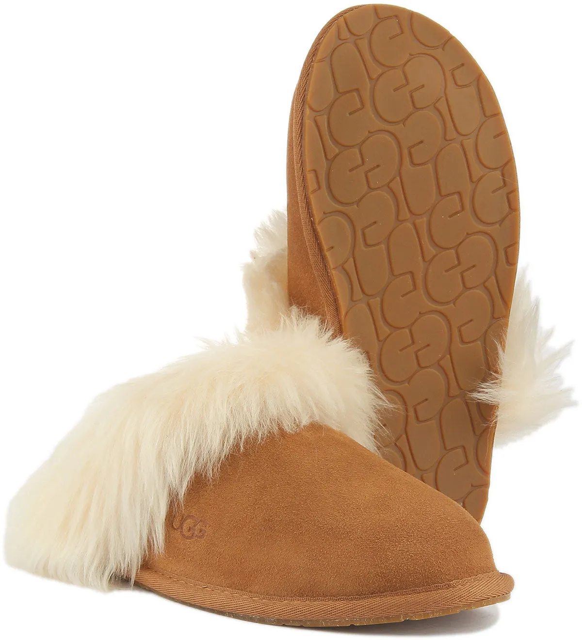 Ugg Australia Scuff Sister Slippers In Chestnut For Women