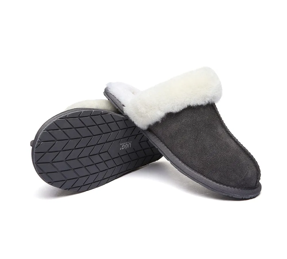 UGG Slippers Australia Sheepskin Wool Home Slippers Rosa Scuff