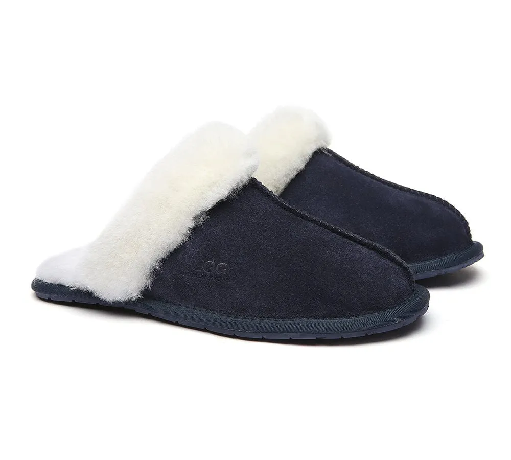 UGG Slippers Australia Sheepskin Wool Home Slippers Rosa Scuff