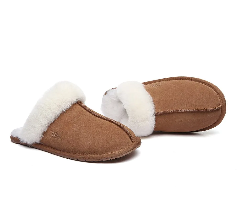 UGG Slippers Australia Sheepskin Wool Home Slippers Rosa Scuff