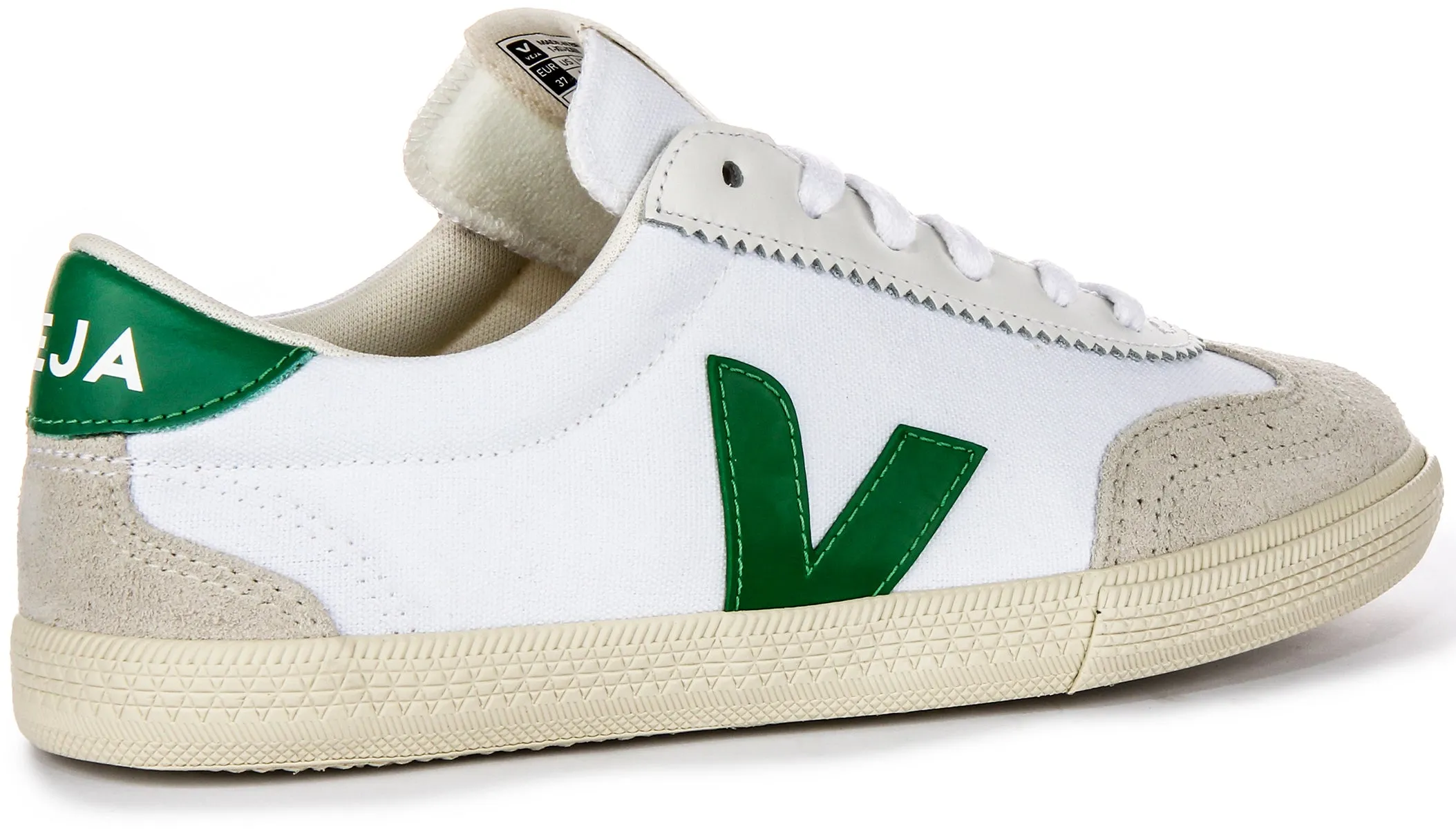 Veja Volley In White Green For Women