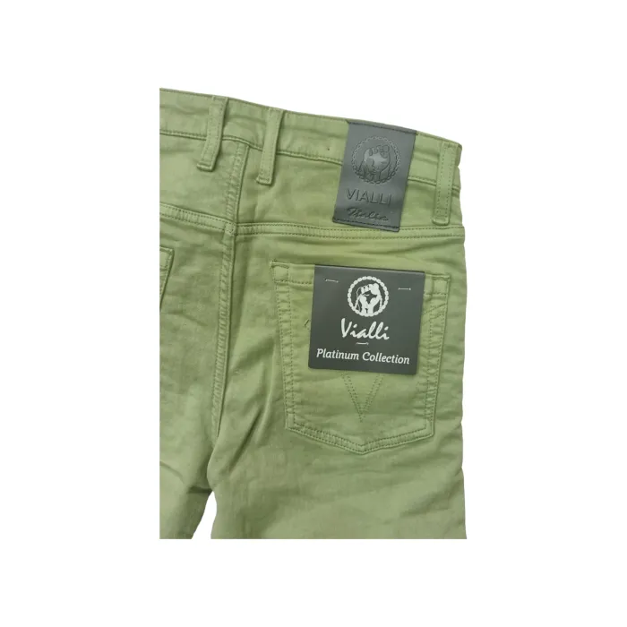 Vialli Iquip Skinny Sage Green Jeans