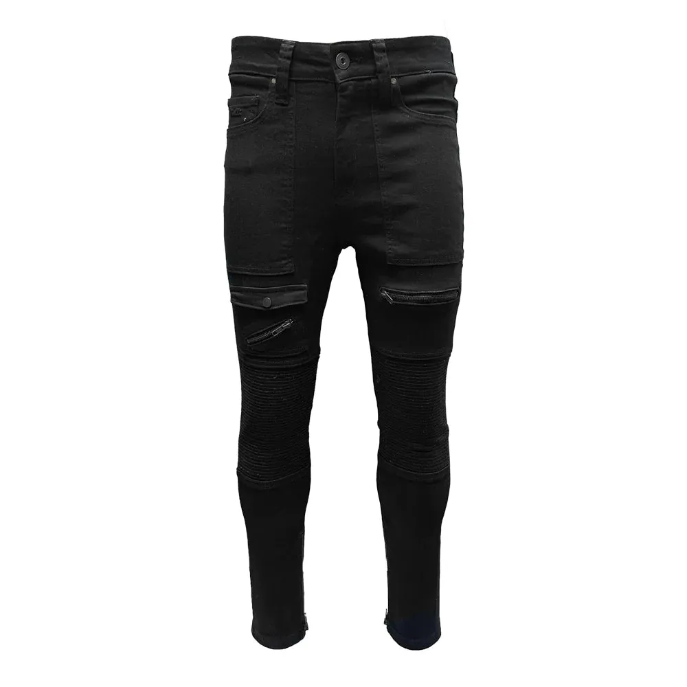 Vialli Morbido Aelooso Black Jeans