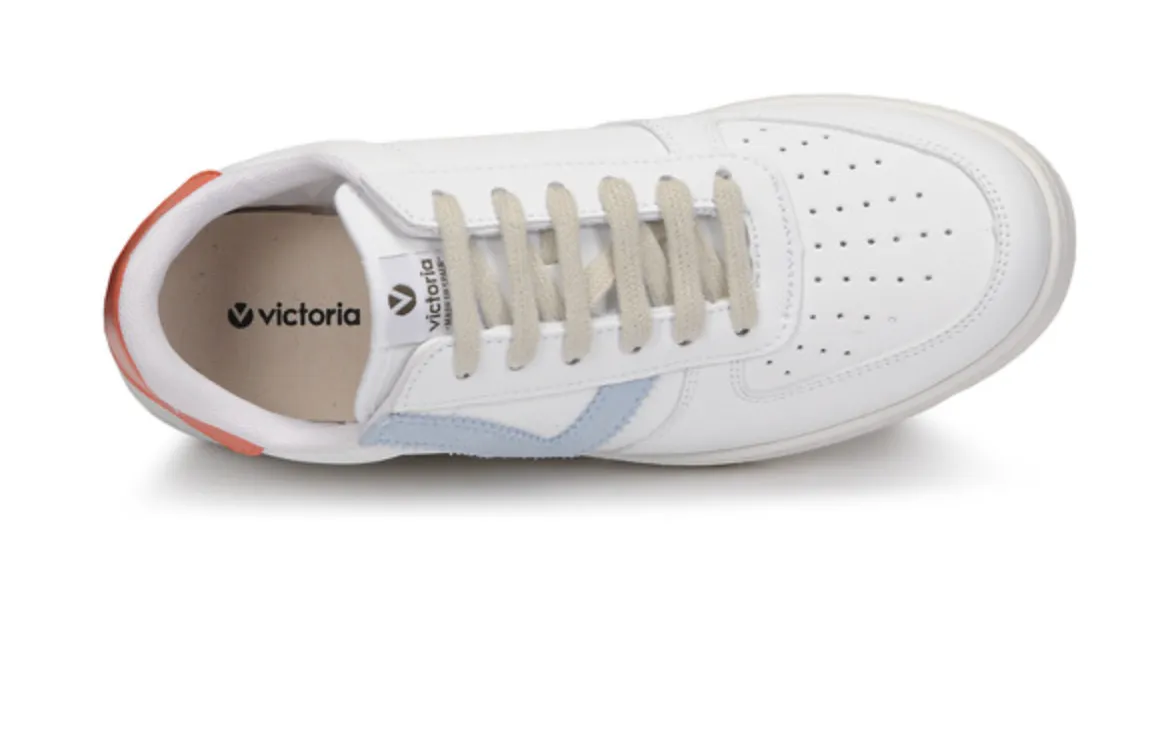 Victoria Celeste Ladies Trainers ... White / Blue / Orange