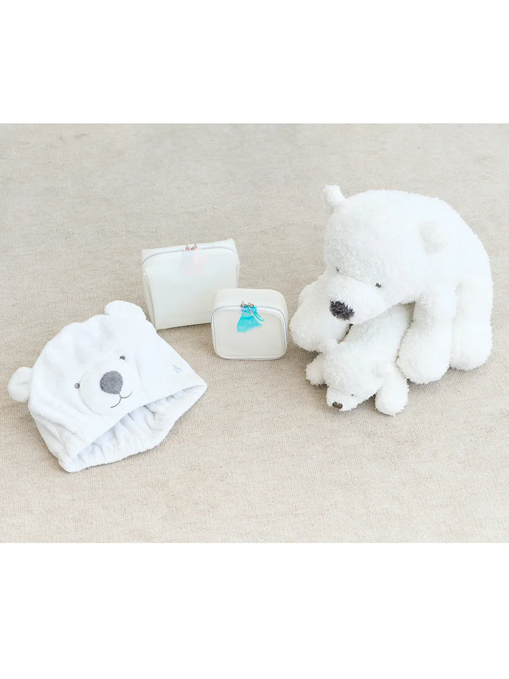 Vinyl Polar Bear Square Pouch Bag