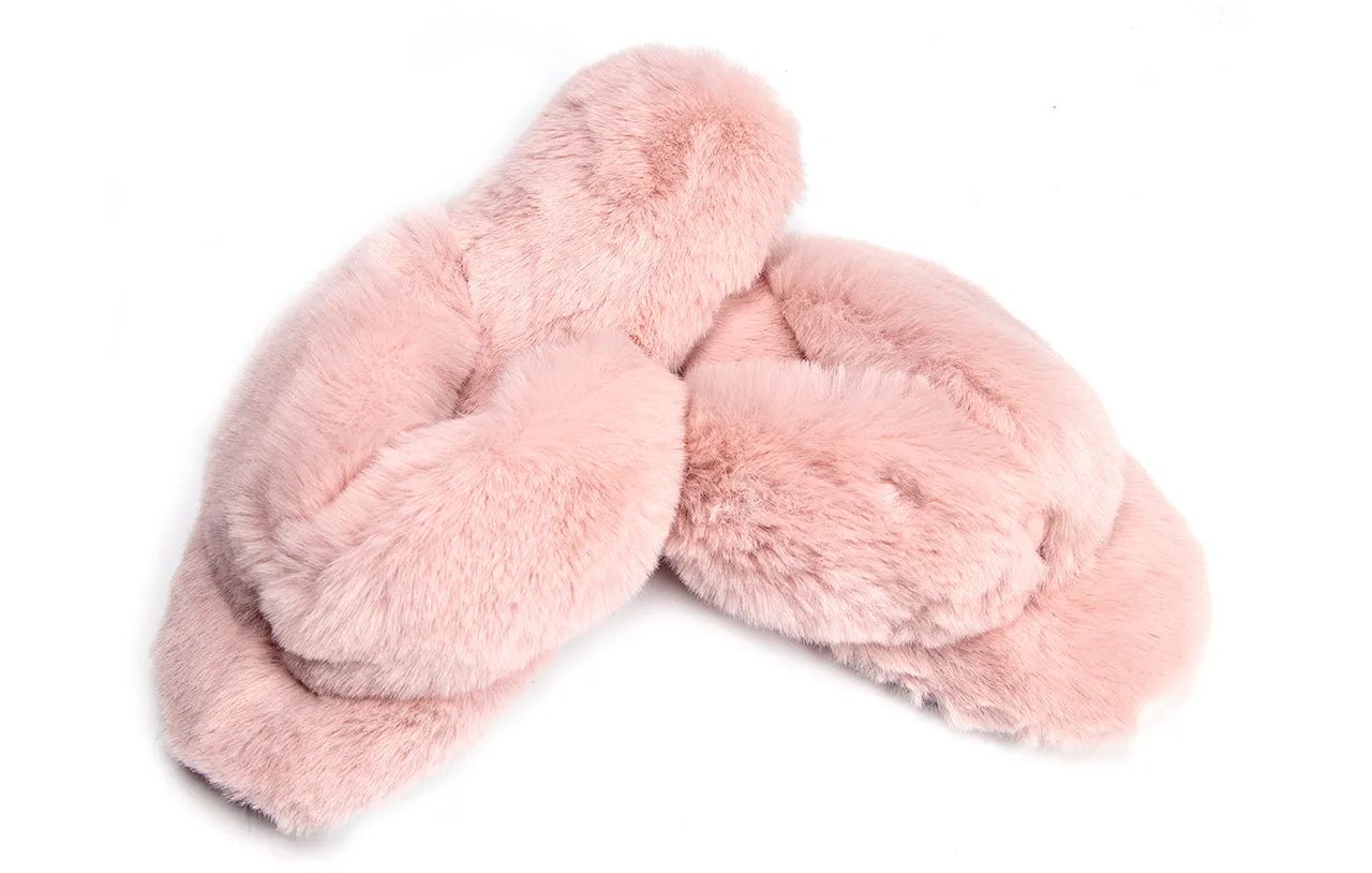 VS Fulfillment - Roxoni Women's Indoor Cute Plush With Contrast Trimming House Slipper