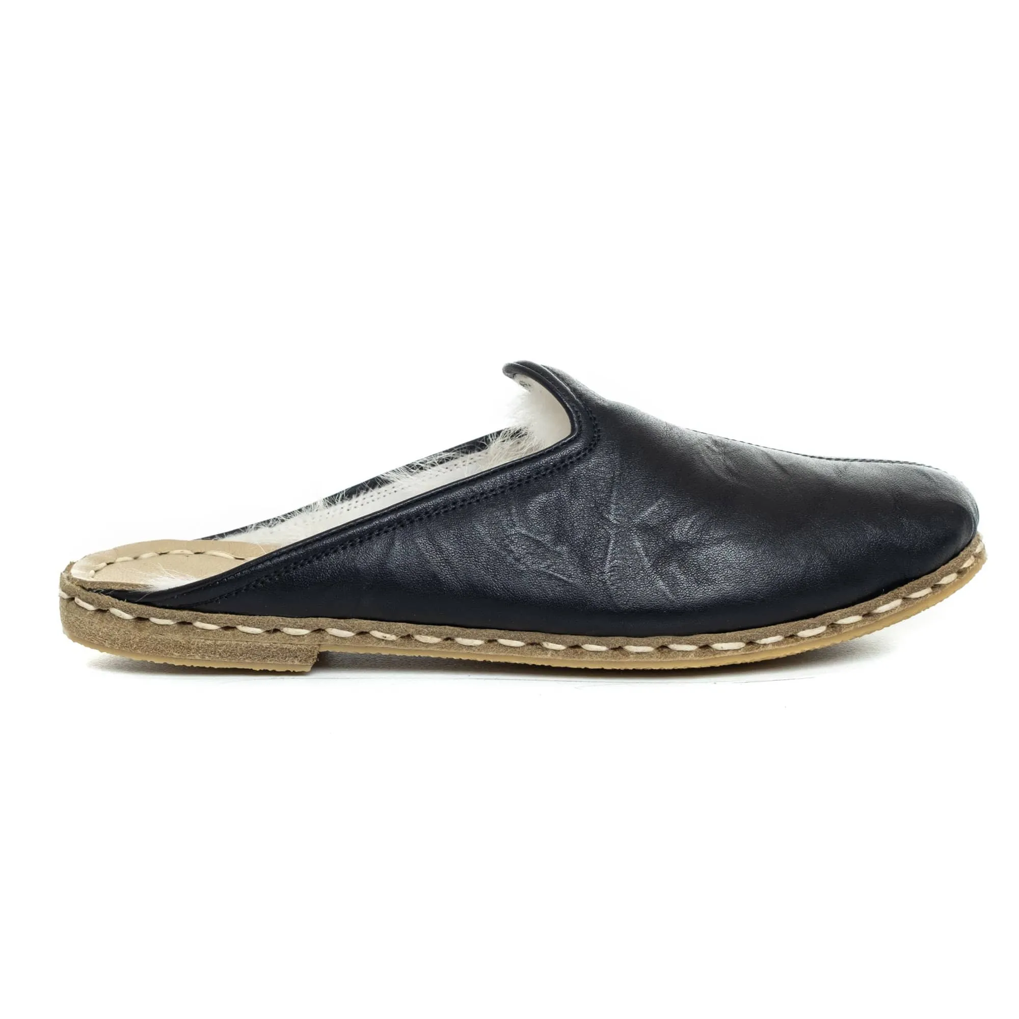 Women's Black Slipper Shearlings