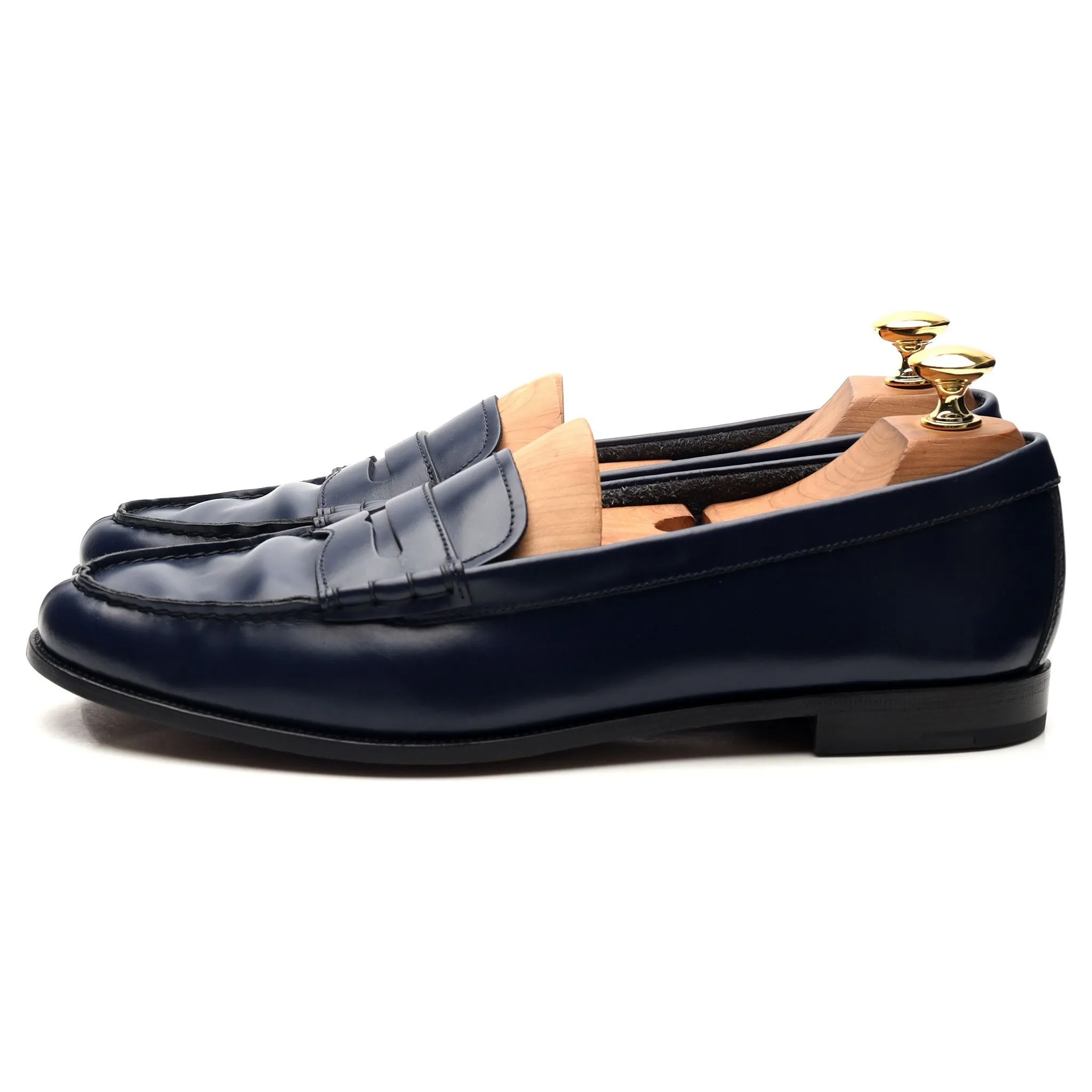 Women's 'Kara 2' Blue Leather Loafers UK 8 EU 41