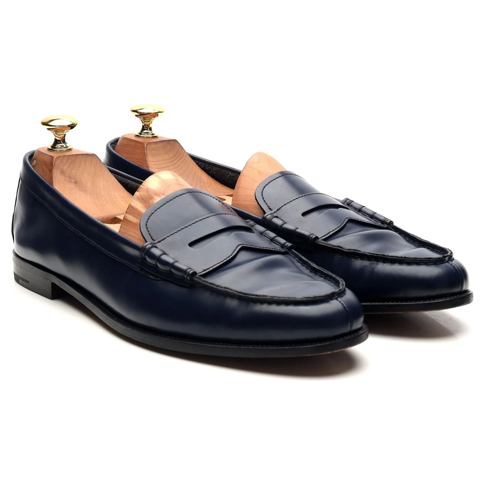 Women's 'Kara 2' Blue Leather Loafers UK 8 EU 41