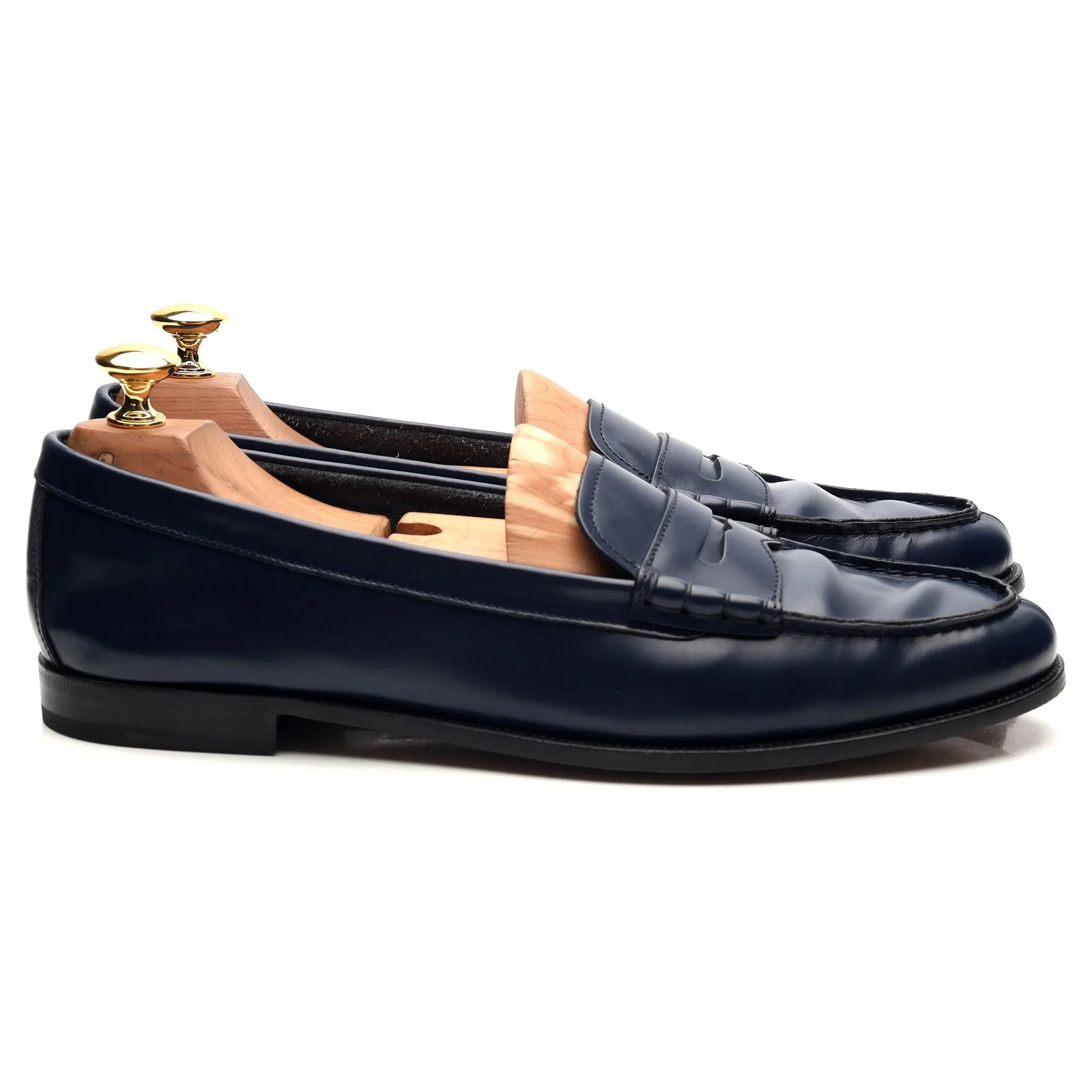 Women's 'Kara 2' Blue Leather Loafers UK 8 EU 41