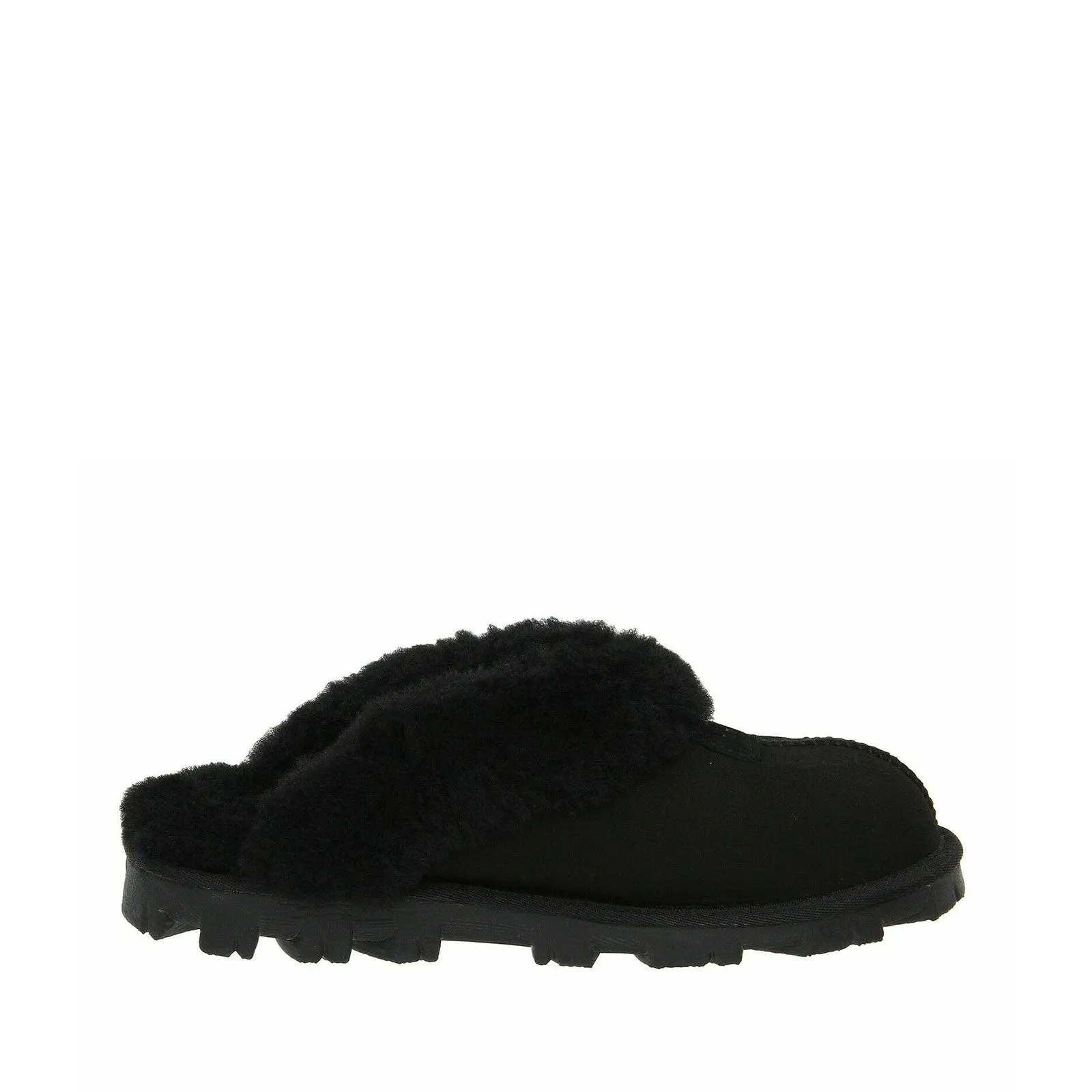 Women's Shoes UGG COQUETTE Sheepskin Slide Slippers 5125 BLACK