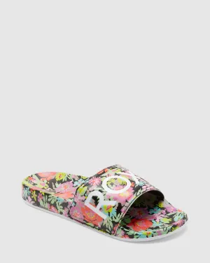 Womens Slippy Printed Slider Sandals