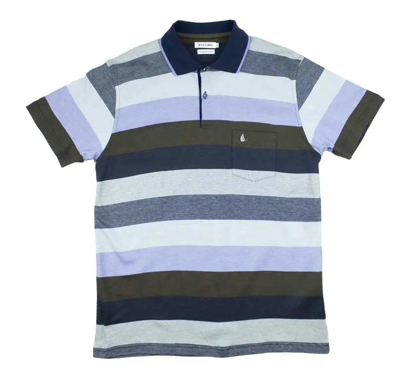 Zuccino Italy Double Mercerised Navy Golfer